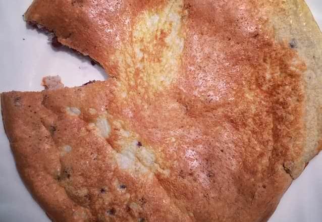 “Dying for Carbs” Blueberry Pancake