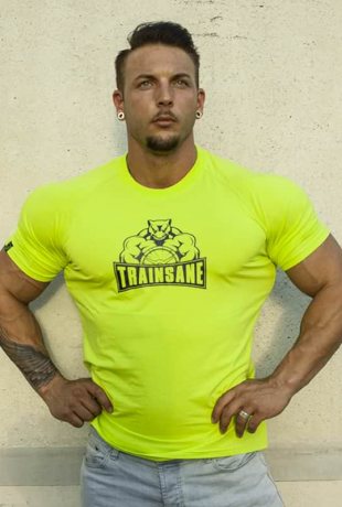 TRAINSANE Muscle T-Shirt GREEN