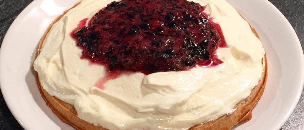 Magerquark-Heidelbeer Kuchen