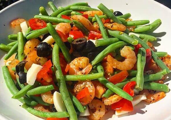Scampi Bohnen Salat