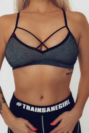 TRAINSANE GIRL Sport-Bra criss-cross