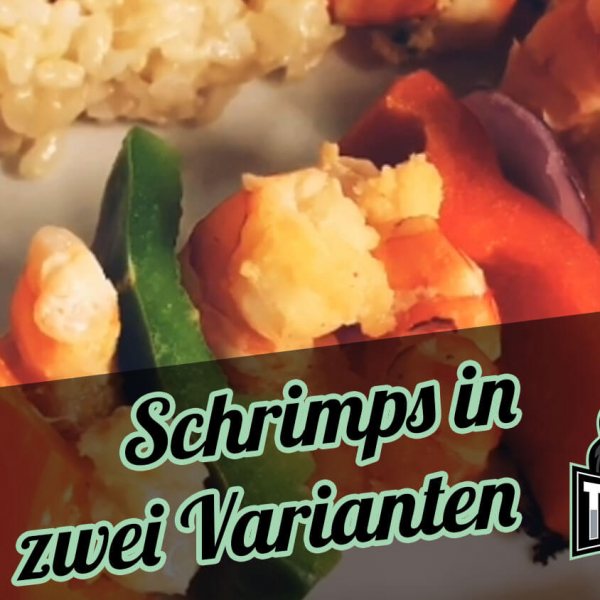Schrimps in zwei Varianten