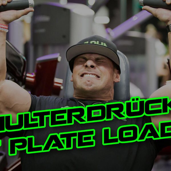 Schulterdrücken mit der Plate Loaded Maschine
